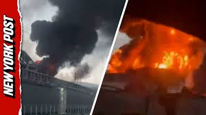 Drone Strike Sparks Massive Fire at Oil Facility in Russia’s Tuapse