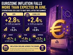 No negative surprises for the ECB as Eurozone inflation eases in June