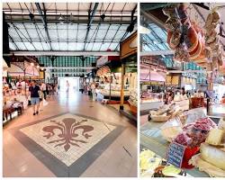 Mercato Centrale Firenze street food interior stalls atmosphere, generata con l'AI