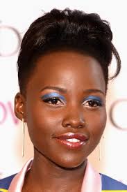 Lupita Nyong&#39;o Shows Off a Fresh Way to Rock Colorful Eyeshadow - 495347839