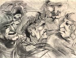 Résultat de recherche d'images pour "da vinci grotesque"