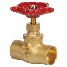 AQUA-DYNAMIC Solder Stop Valve with Drain - Lead Free - 3/4 ...