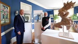 PM Modi in US: Washington hands over 297 antiquities smuggled out of India