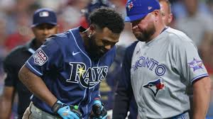 Junior Caminero Hit by Pitch