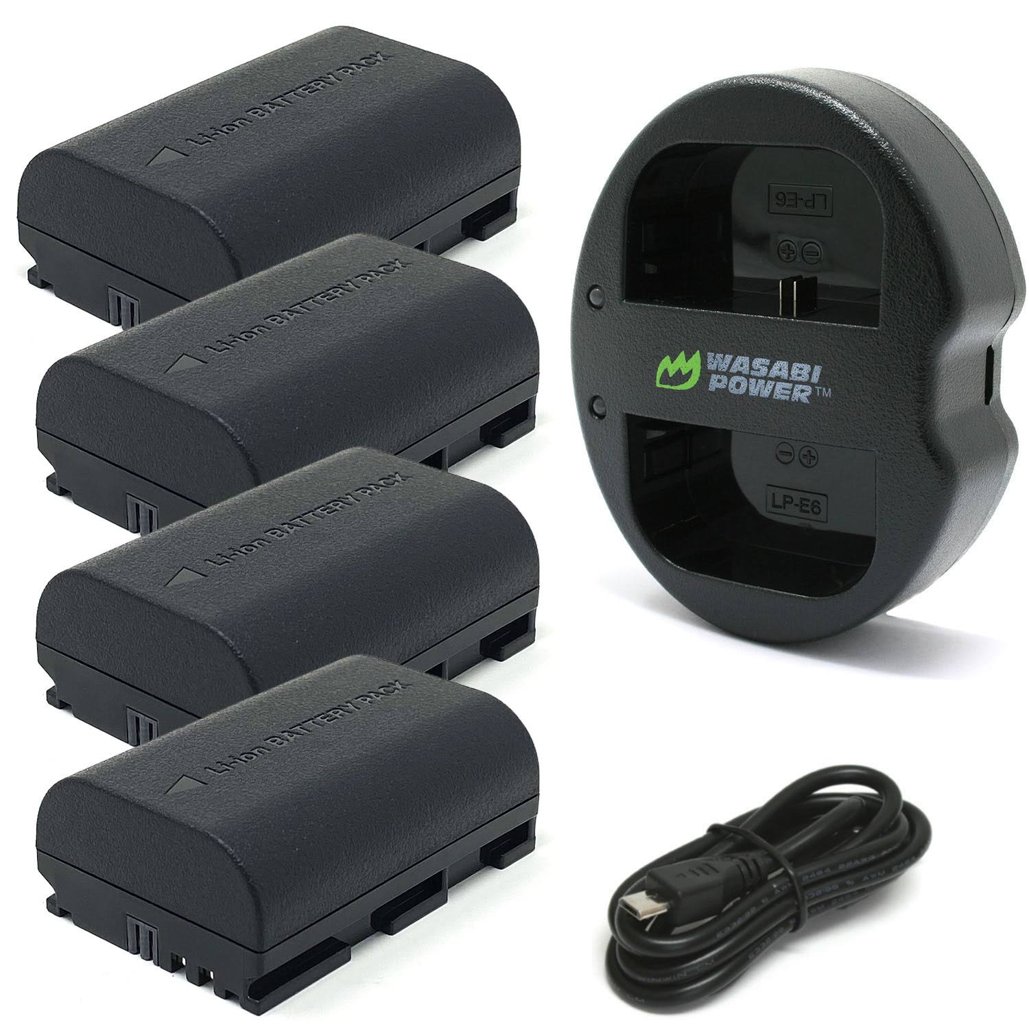 Wasabi Power Battery and Dual Charger for Canon LP-e6