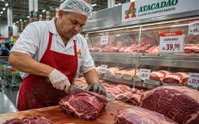 Quanto ganha um açougueiro no Assaí, Carrefour e Atacadão em 2026? salários atualizados variam entre R$ 2.800 e R$ 3.490; mas ganhos podem passar de R$ 4.500 com promoção e pacote com PLR, bônus por produtividade e outros benefícios que cha