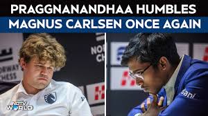 Video | Praggnanandhaa Wins| Praggnanandhaa Scripts History By Beating Magnus Carlsen Twice In Norway Chess