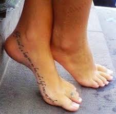 Foot Quote Tattoos on Pinterest | Small Quote Tattoos, Rib Quote ... via Relatably.com