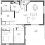 Plan de construction d'une maison d'habitation