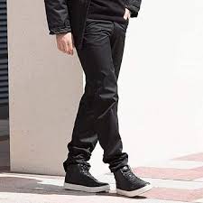 Mens 65/35 Flat Fronted Chino Work Pants (32R) (Navy)