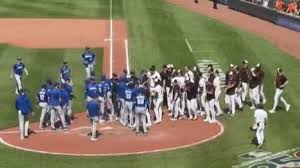 Benches clear after Royals’ Lucas Erceg hit an Orioles player with a pitch