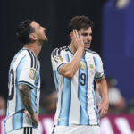 Lionel Messi and Julian Alvarez 'hold heads in disbelief' after what Egypt player did at World Cup
