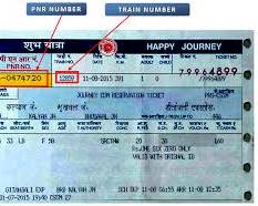 Image of train ticket