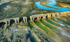 Latidan historical bridge, which is also known as the longest historical bridge in Iran In 1993, due to a flood near the village (Nimkar), it came out of the ground. This bridge