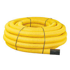 60mm x 50m Perforated Yellow Gas Duct Coil - Rupipe