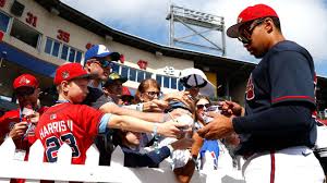 Atlanta Braves players sharing Little League advice