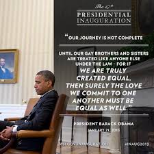 President Obama calls for the freedom to marry in second inaugural ... via Relatably.com