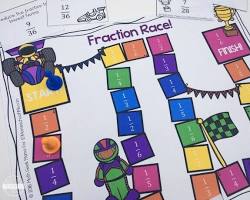 Fraction Race game for kids
