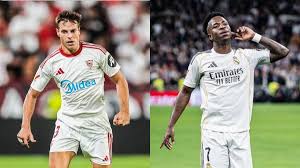 Sevilla tenta garantir permanência contra Real Madrid de Vini Jr