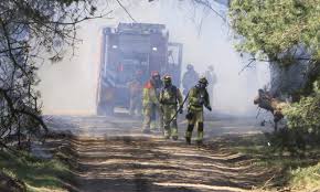 Grote natuurbrand op militair oefenterrein in Weert in Nederland: ook waakzaamheid in Kempen en Limburg