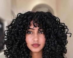 Image de Voluminous Curly Bangs with Lower Curls