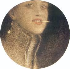 The Cigarette - Fernand Khnopff - WikiArt.org - the-cigarette-1912