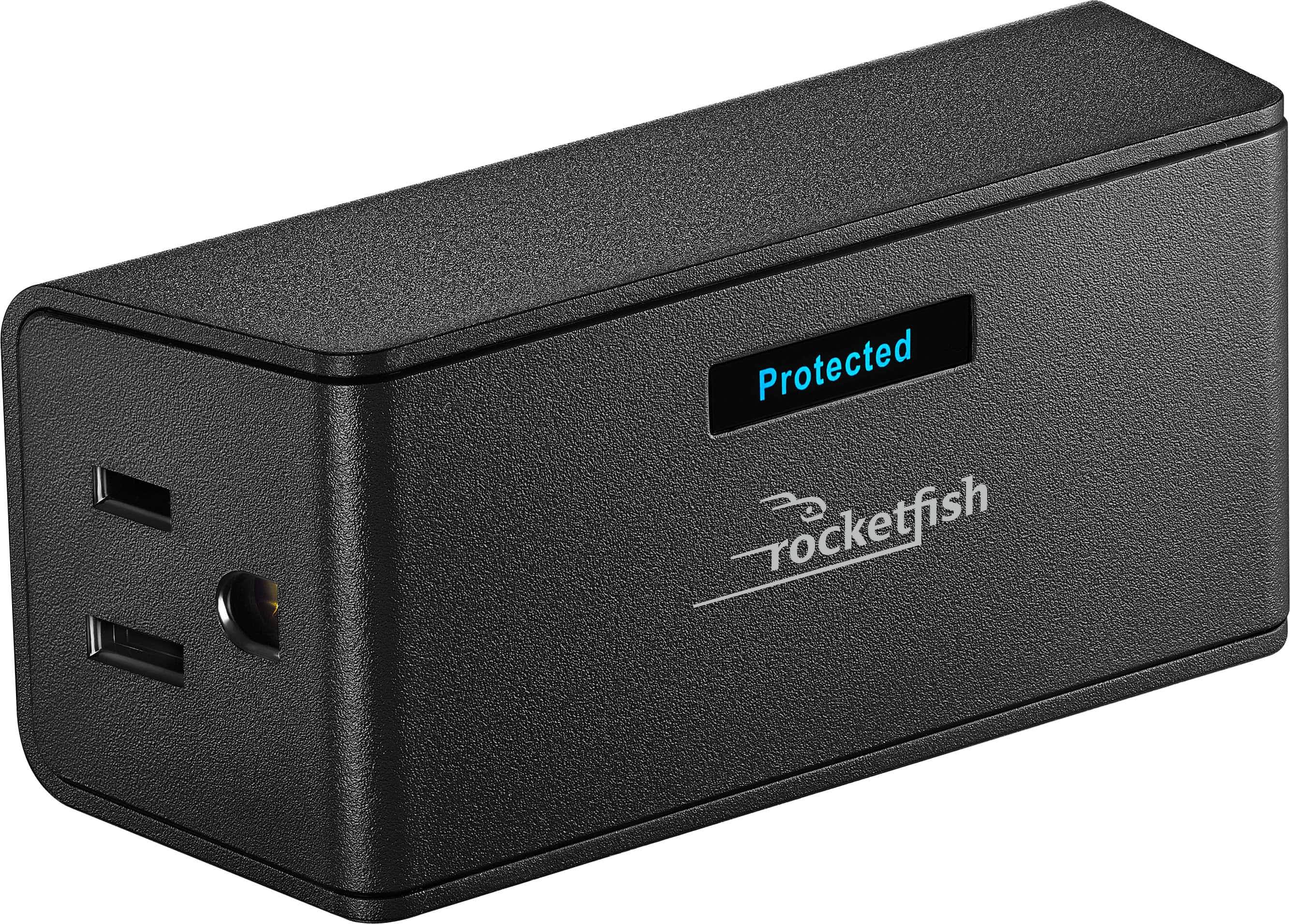 Rocketfish 2-Outlet Wall Tap 1,500 Joules Surge Protector