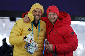 Lochner on top at halfway stage in German Two-Man bobsleigh battle at Olympics
