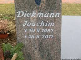 Grab von Joachim Diekmann (10.09.1952-26.06.2011), Friedhof Jemgum