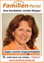 Offizieller Name beim Bundeswahlleiter: <b>Anette Sabine Metzger</b> - 23860-bild