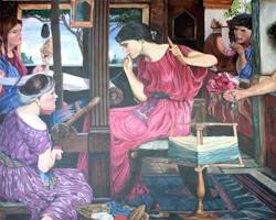 Image of Odyssey Book 20 classical art Suitors plotting eagles omen final morning