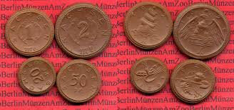 Sachsen Porzellan Notmünzen 20, 50 Pfennig 1 und 2 Mark Meissner ...
