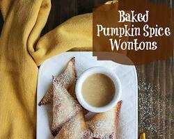 Image of Air Fryer Pumpkin Spice Wontons