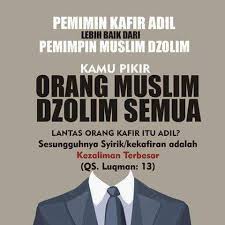 Haramnya umat Muslim memilih pemimpin nonMuslim