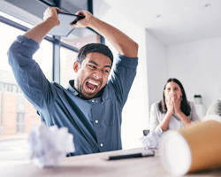 รูปภาพPerson having a tantrum