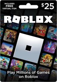 Roblox $25 Physical Gift Card [Includes Virtual Item] ROBLOX $25 ...