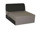 Chauffeuse lit d appoint place CHAPPO coloris gris et. - Conforama