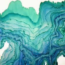 Image result for silk painting of water