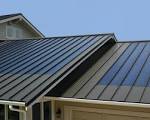 Metal roofing solar panels