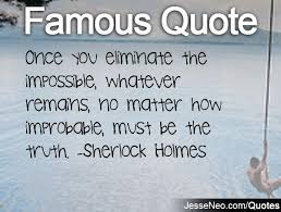 Sherlock Holmes Famous Quotes. QuotesGram via Relatably.com