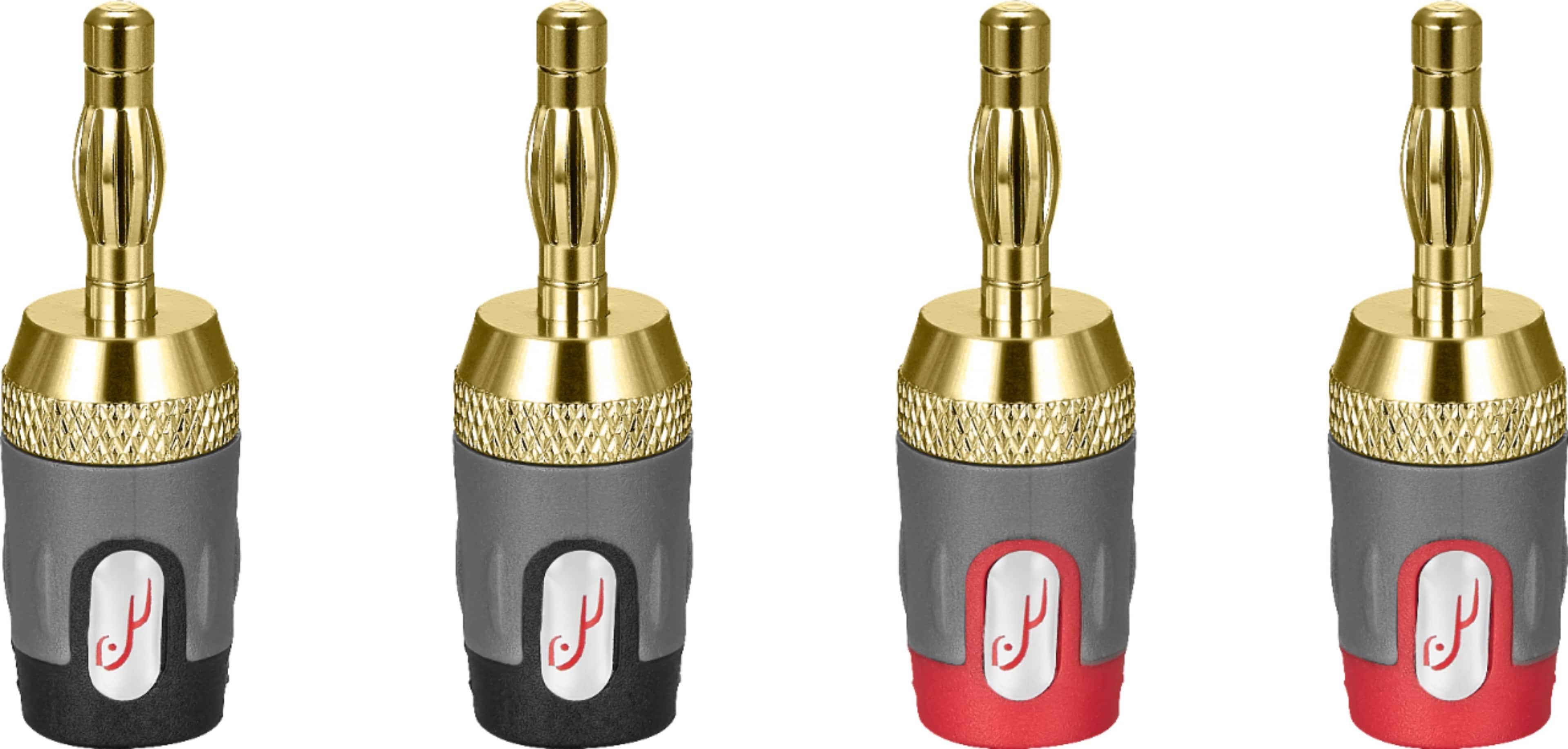 Rocketfish 24k Gold Plated Toolless Speaker Banana Plugs