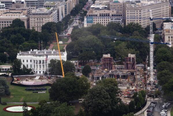 Chief Justice John Roberts allows work on Trump's $400M White House ballroom to continue for now; Supreme Court weighs emergency request