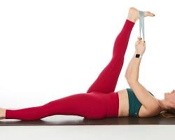 Hamstring stretch exercise