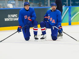 USA vs. Latvia Hockey Match