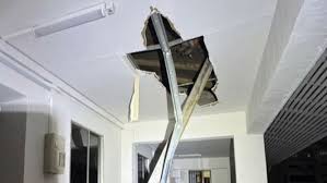 Fallen metal beam from Chong Pang City worksite lands on roof of Yishun HDB block