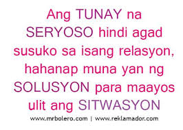 Best Tagalog Love Quotes - Relasyon Problem Quotes | Sad Tagalog ... via Relatably.com