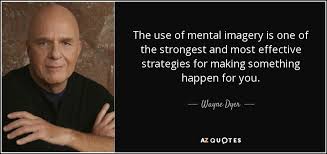 Wayne Dyer quote: The use of mental imagery is one of the strongest... via Relatably.com