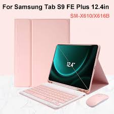 Case for Samsung Galaxy Tab S9 FE Plus 12.4inch Detachable Bluetooth Keyboard Case For Samsung Tab S9 FE+ 12.4 SM-X610 X616B | Daraz.com.bd