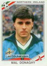 Mal Donaghy (North Ireland). Sticker 281. Panini FIFA World Cup Mexico 1986 - 281