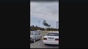 Vídeo. Azerbaijão: vídeo mostra ataque de drone ao aeroporto de Nakhchivan